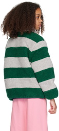 Marni Kids Green Striped Jacket
