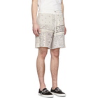 Amiri Off-White Bandana Reconstructed Shorts