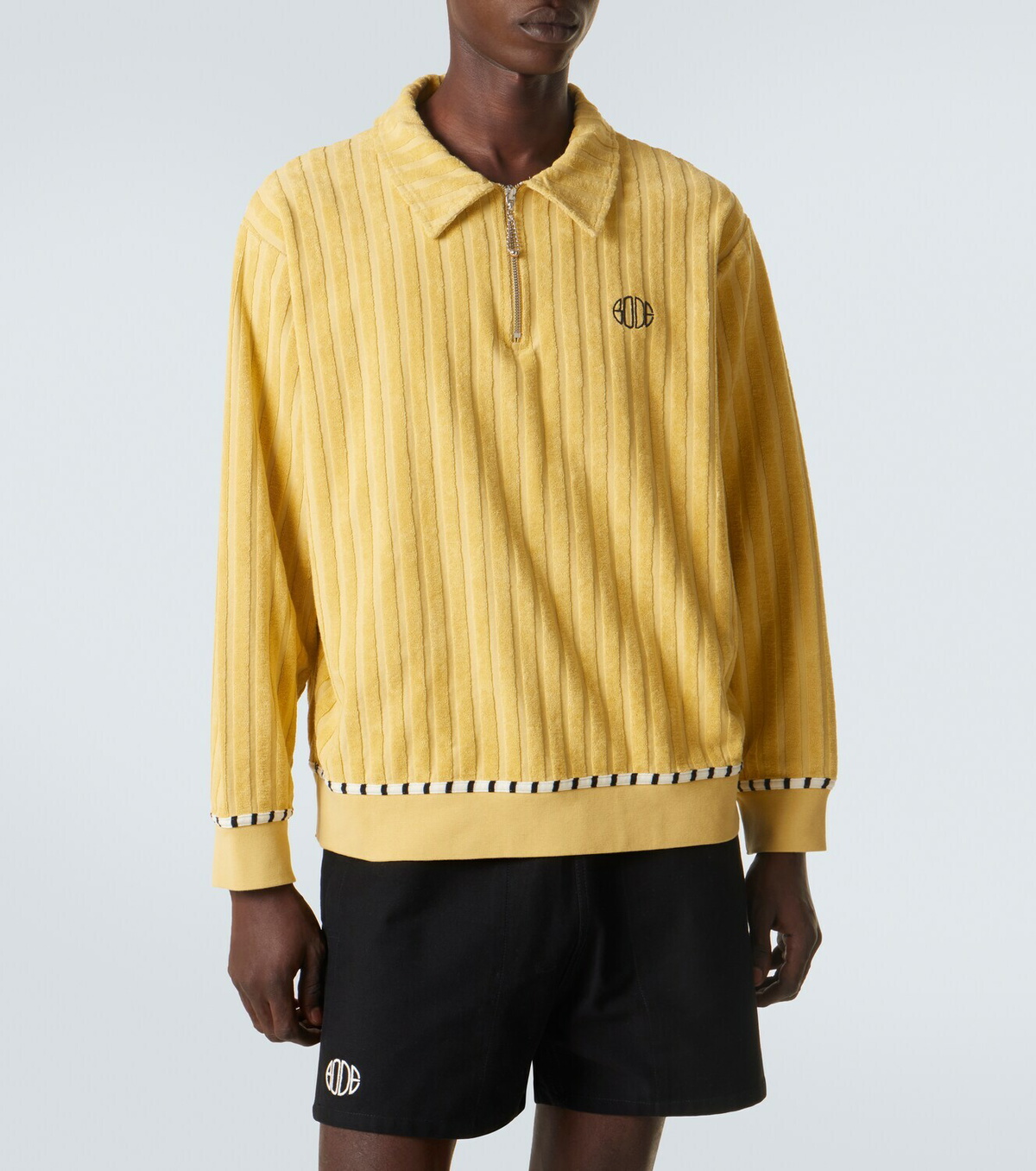 Bode Croquet Ground cotton terry sweater