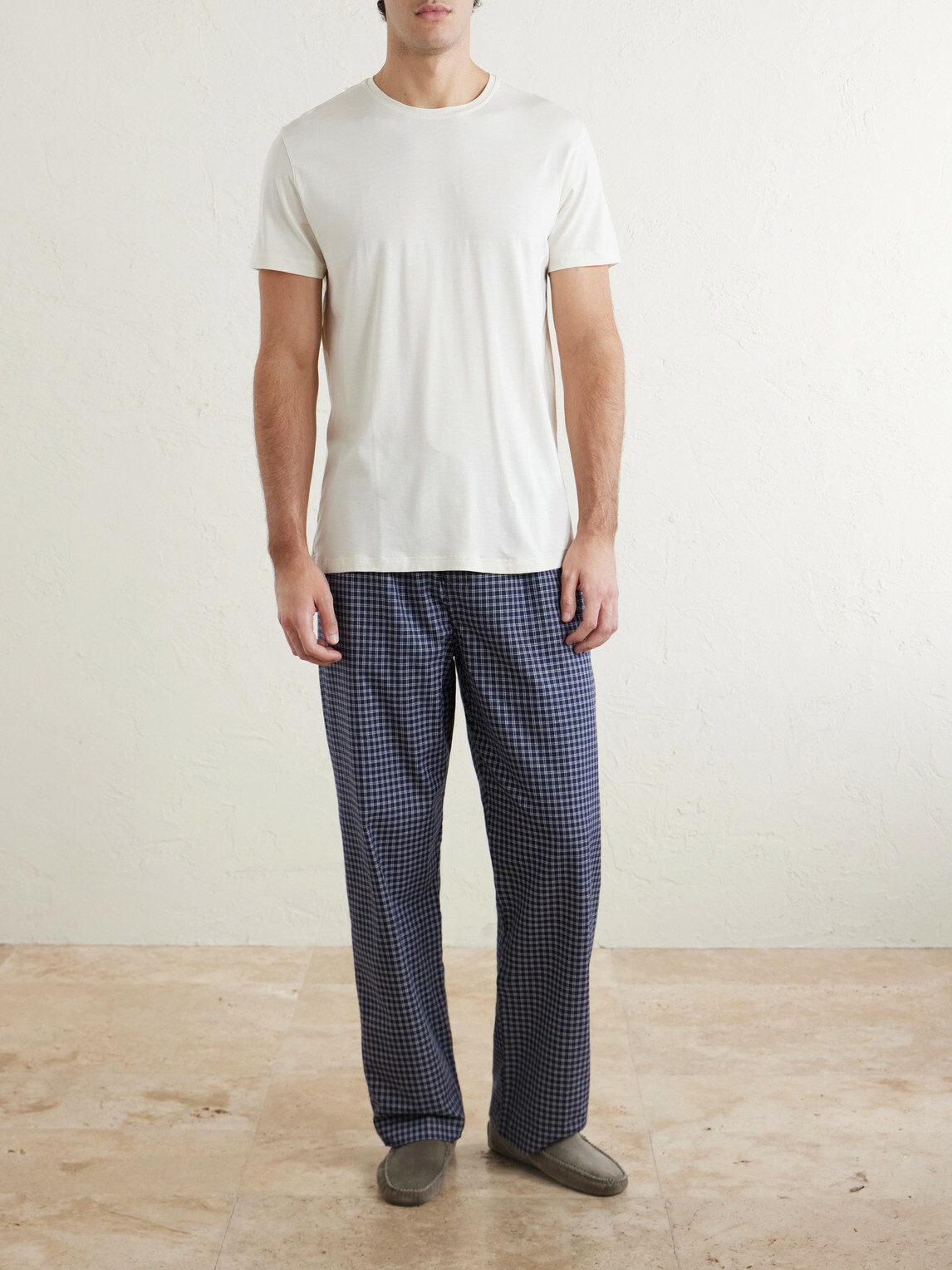 Derek Rose - Basel Stretch-Jersey T-Shirt - Neutrals