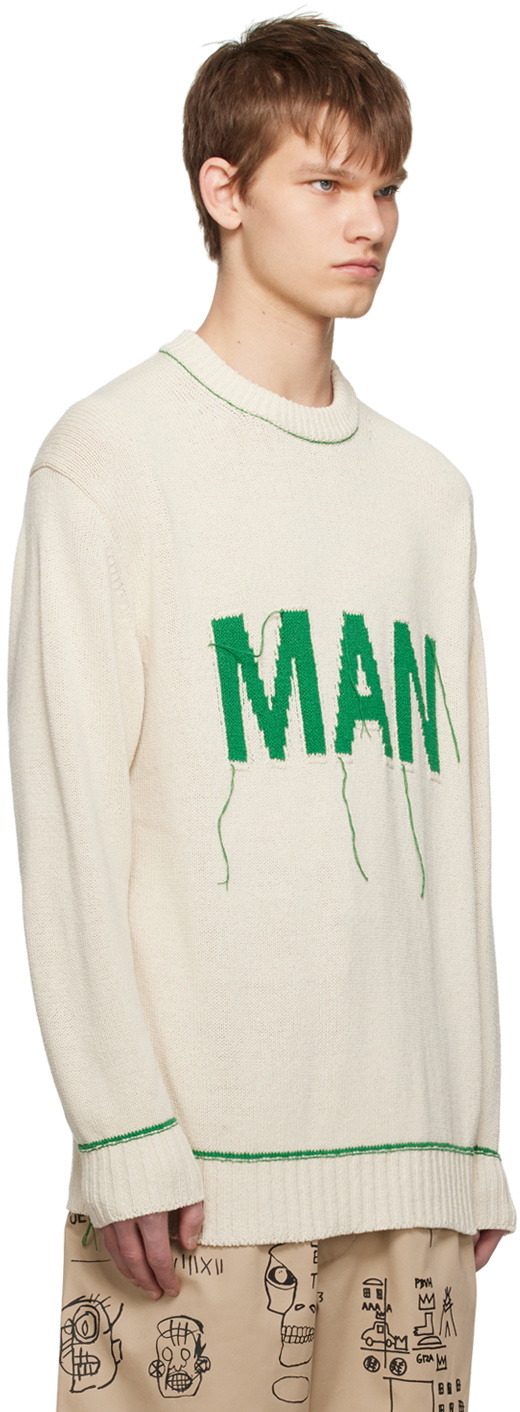 Junya Watanabe Off-White Loose Thread Sweater Junya Watanabe
