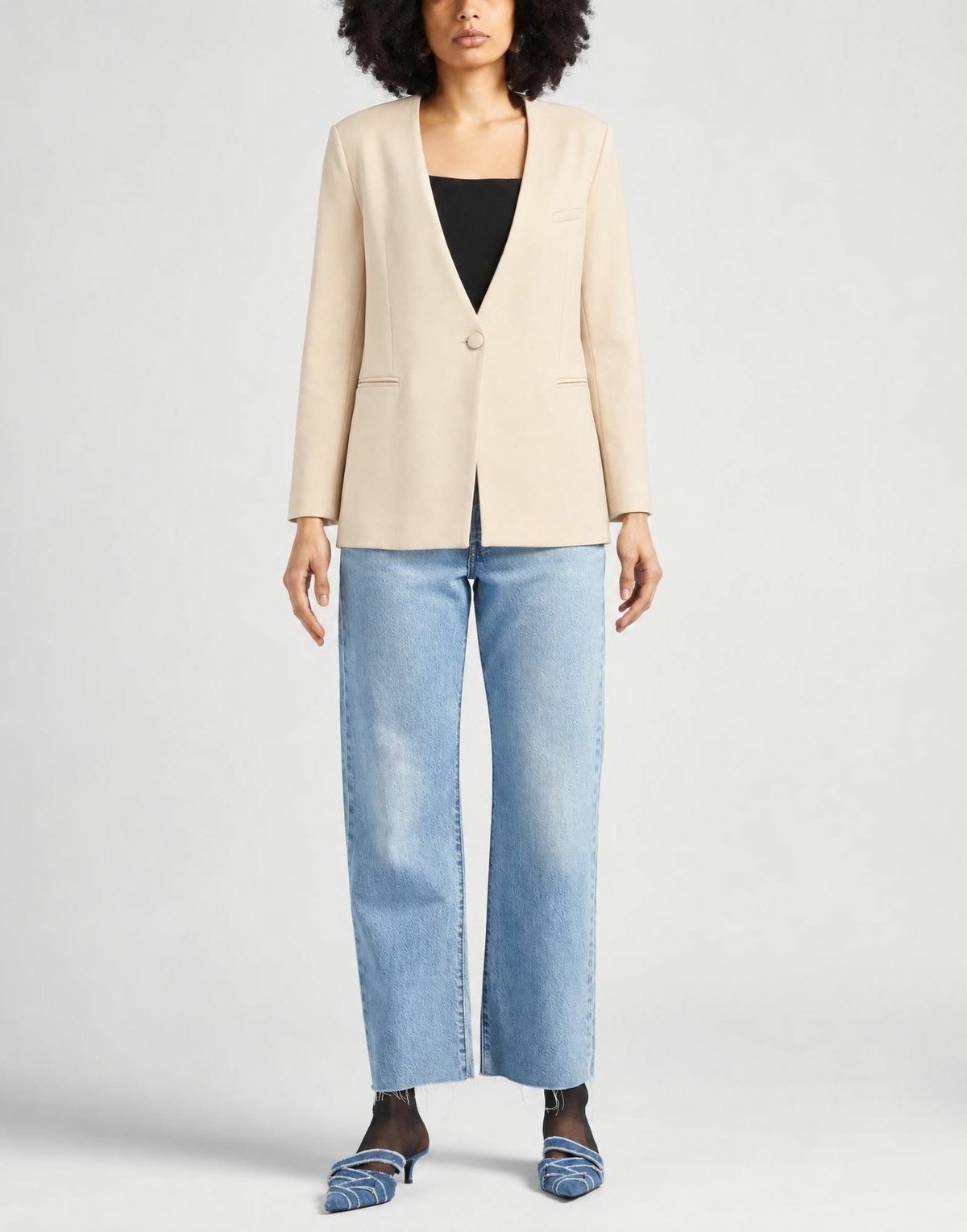 Jijil Womens Blazer in Beige