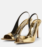 Alexandre Vauthier Metallic leather sandals