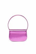 Diesel 1DR-Iconic shoulder bag in mirrored leather - Shoulder Bags Womens in Pink
