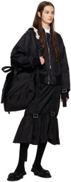 Simone Rocha Black Large Bow Tie Backpack