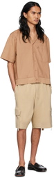ANDREĀDAMO SSENSE Exclusive Brown Cotton Shirt