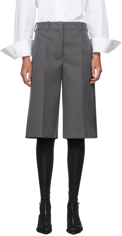 Photo: Jil Sander Gray Layered Shorts