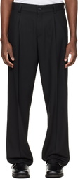 Hugo Black Modern-Fit Stretch Twill Trousers