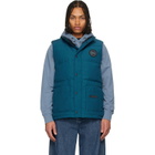 Canada Goose Blue 'Black Label' Freestyle Crew Down Vest