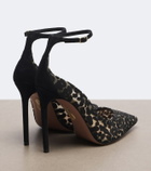 Aquazzura Panthera leopard-print mesh pumps