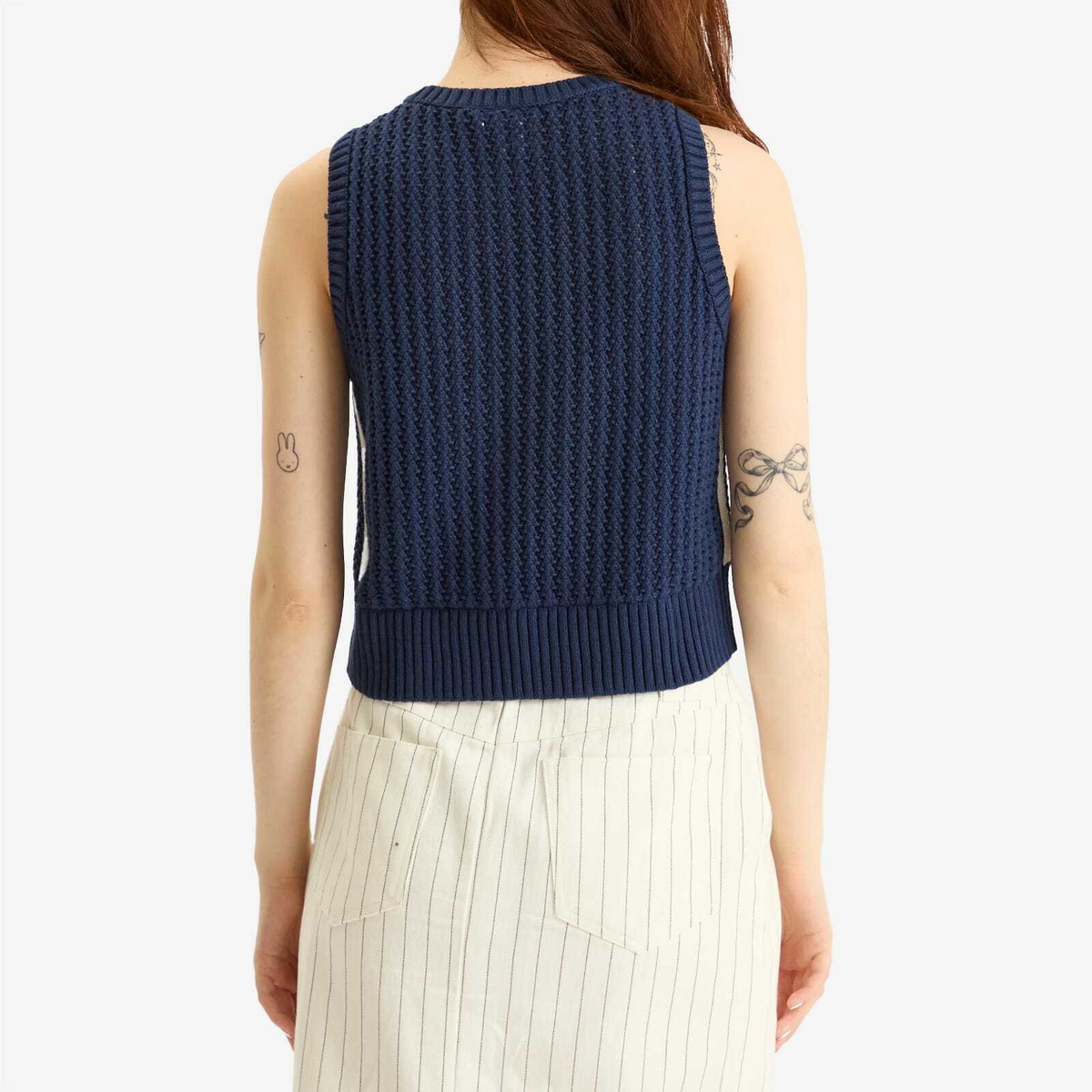 Adidas Women's Knitted Vest in Night Indigo