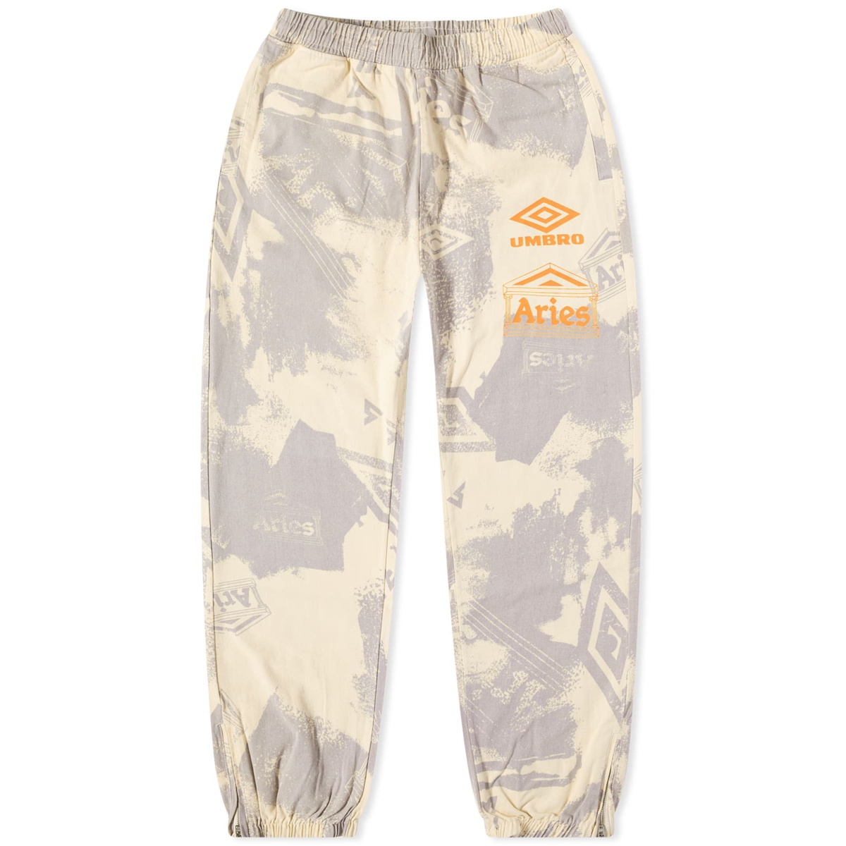 Aries x Umbro Pro 64 Pant in Beige/Lilac ARIES