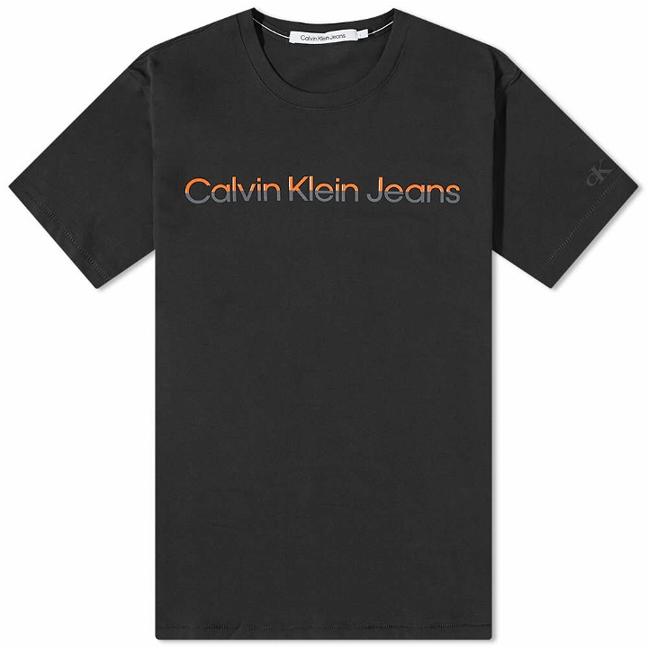 Photo: Calvin Klein Men's Mixed Institutional T-Shirt in Black