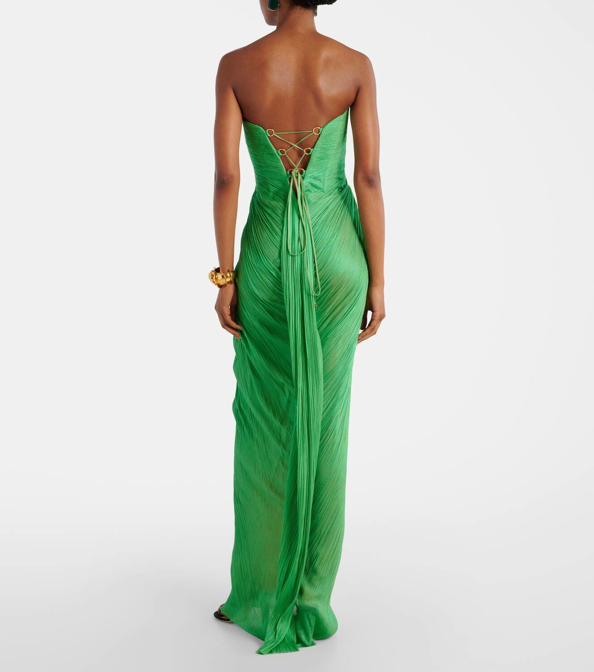 Maria Lucia Hohan Stephanie cutout silk tulle corset gown