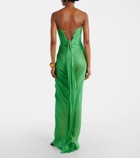 Maria Lucia Hohan Stephanie cutout silk tulle corset gown