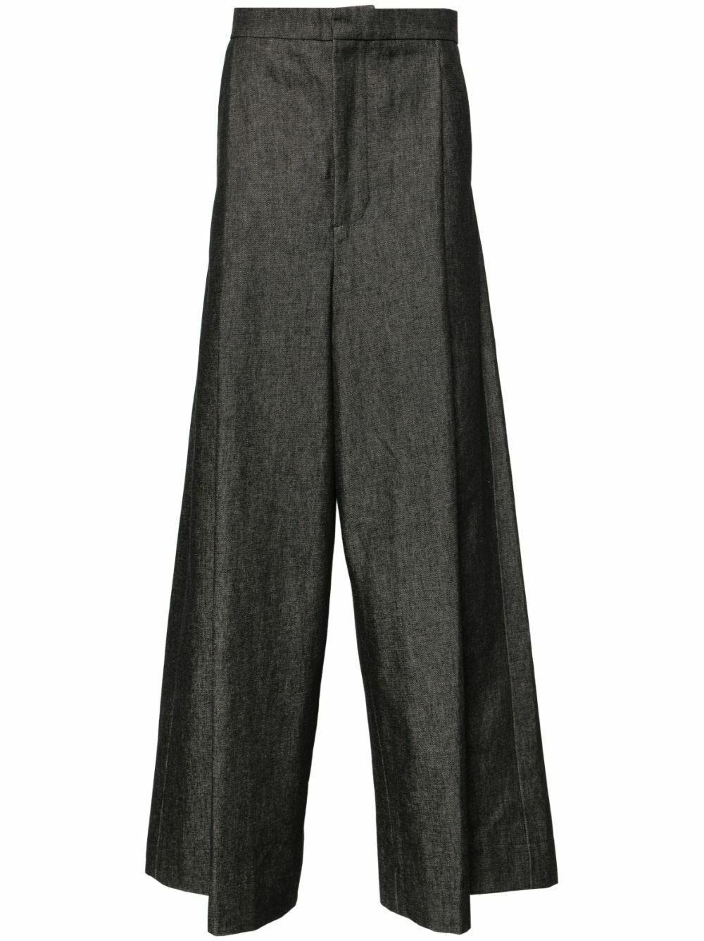 MLGA Grey High-Rise Wide-Leg Jeans