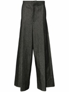 MLGA Grey High-Rise Wide-Leg Jeans
