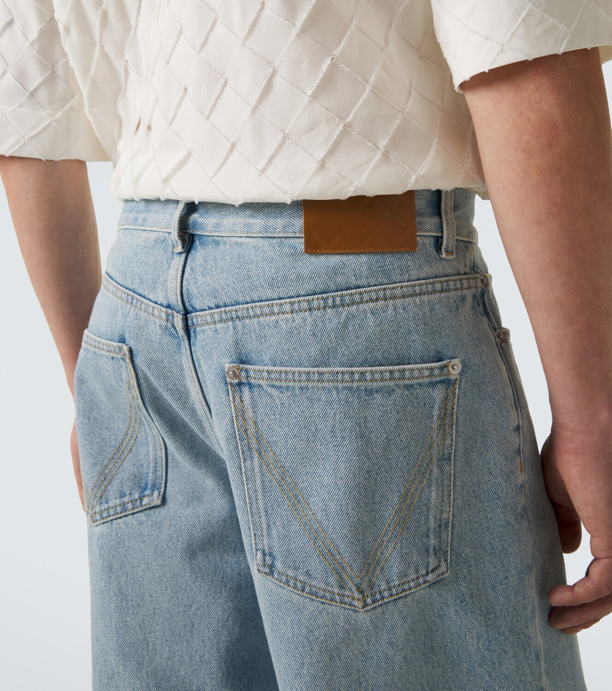 Bottega Veneta Faded wide-leg jeans