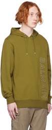 Balmain Khaki Reflective Hoodie