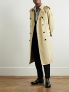 TOM FORD - Double-Breasted Cotton and Silk-Blend Trench Coat - Neutrals