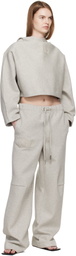 Jean Paul Gaultier Gray 'The Embossed Gaultier' Hoodie