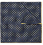 Gucci - Printed Silk-Twill Pocket Square - Blue