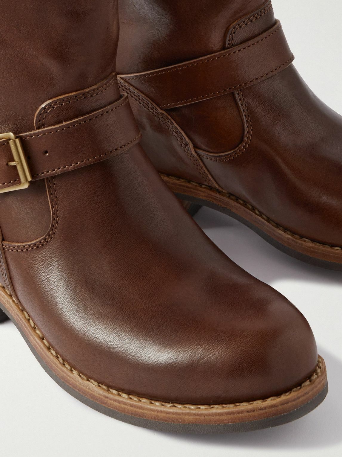 Visvim - Landers Buckled Leather Boots - Brown Visvim