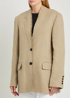 Toteme Frayed Linen Jacket Beige