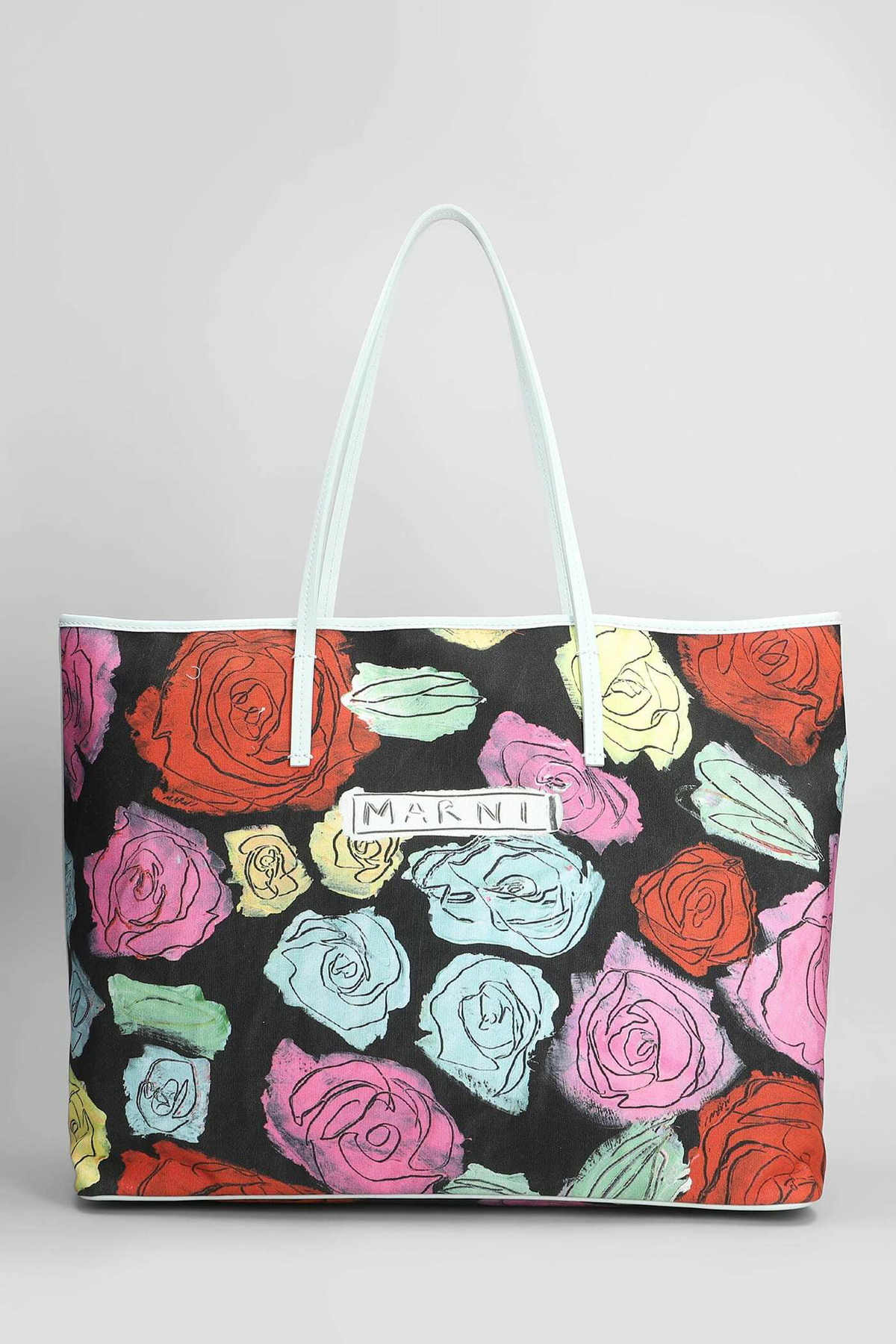 Marni Tote In Black Cotton