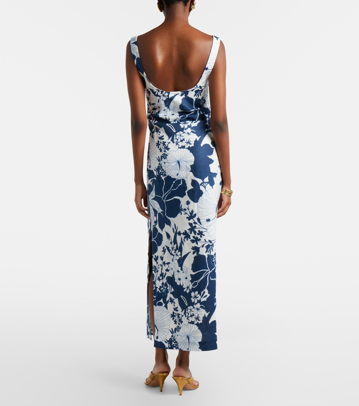 SIR Paradiso floral linen maxi dress