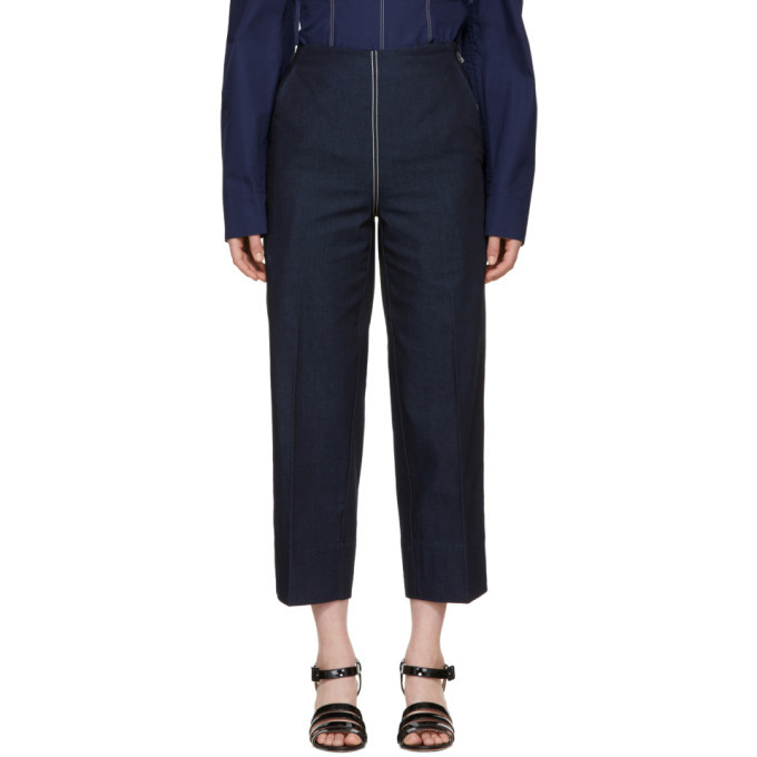 Photo: Cedric Charlier Blue Front Zip Jeans