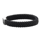 Alexander McQueen Black Amo Braided Bracelet