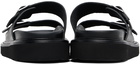 Kenzo Black Kenzo Paris 'Kenzo Matto' Leather Mules