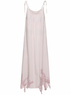 ACNE STUDIOS Cotton Midi Dress with lace