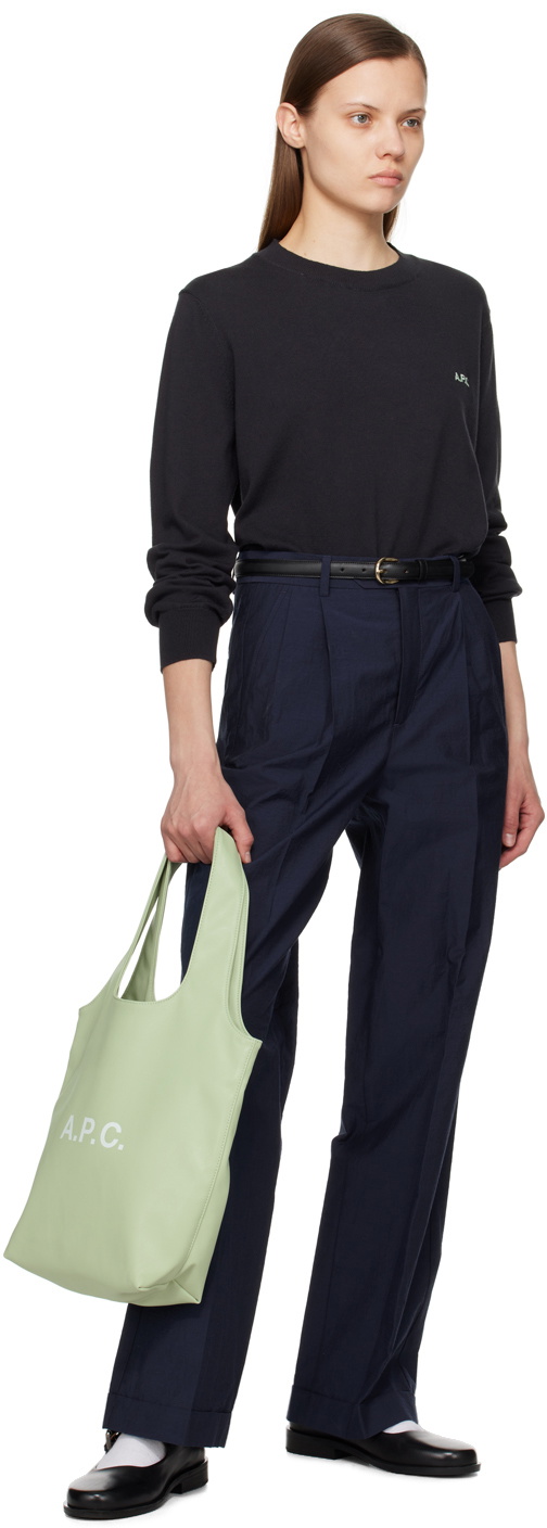 トートバッグ Ninon Small Shopper Bag - A.P.C. - Synthetic - Green PUABO-M61565KAF_00_grande.jpg?