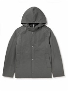 Incotex - Teknosartorial Crinkled-Shell Hooded Jacket - Gray