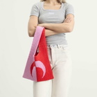Marine Serre Women's Crochet Tote Bag in Red/Pink 