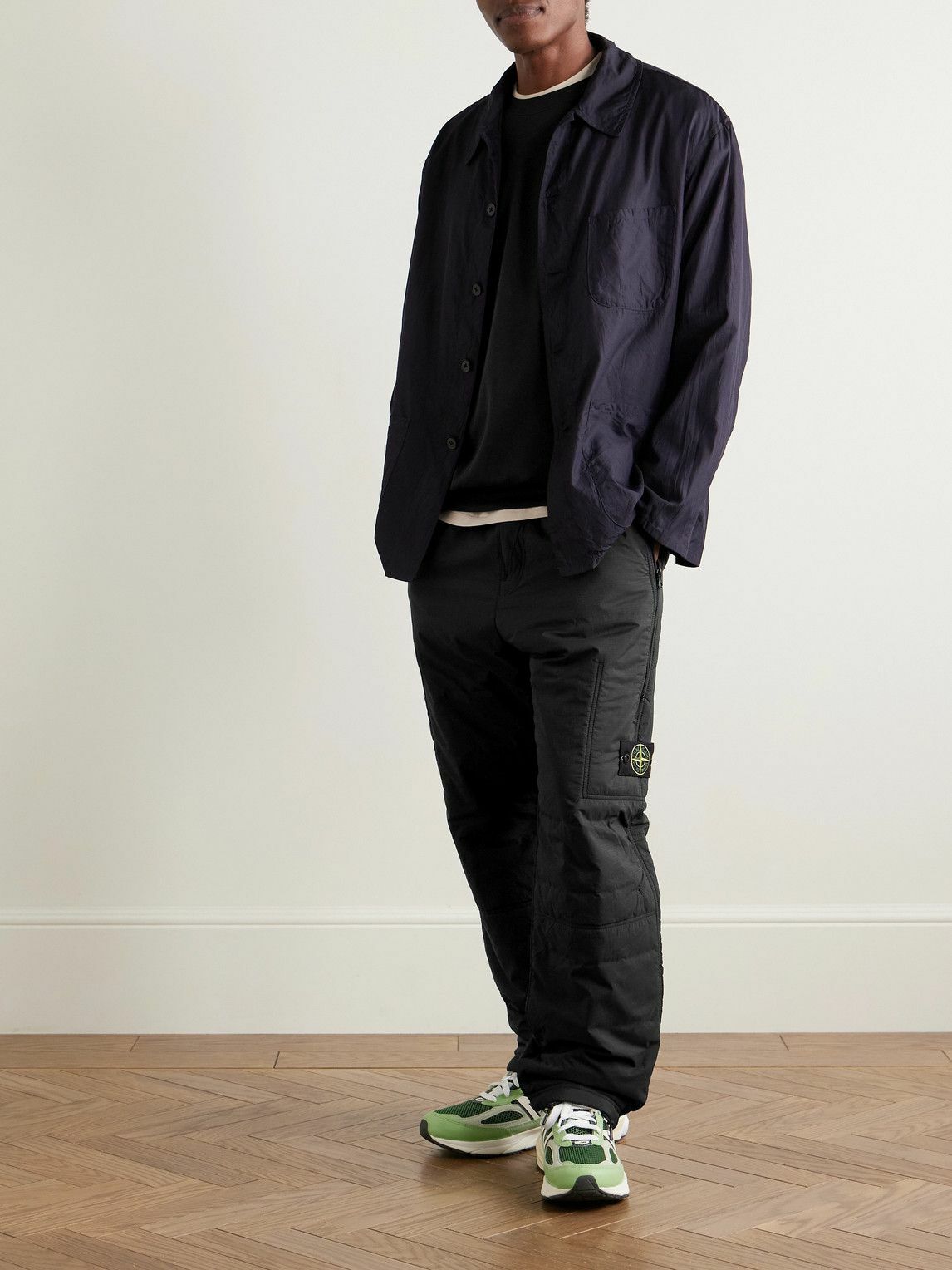 Stone Island - Straight-Leg Padded CORDURA® Nylon-Ripstop Trousers - Black