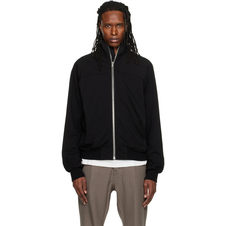 Photo: Rick Owens Black Tower Zipfront Jogger Track Jacket