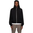Rick Owens Black Tower Zipfront Jogger Track Jacket