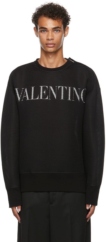 Photo: Valentino Mesh Logo Sweatshirt