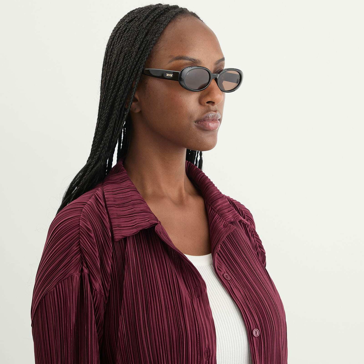 DMY Studios Women's Valentina Sunglasses in Black/Blue 