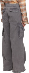 ERL Gray Classic Camo Cargo Pants
