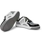 Fendi - Patent-Leather and Mesh Sneakers - Gray