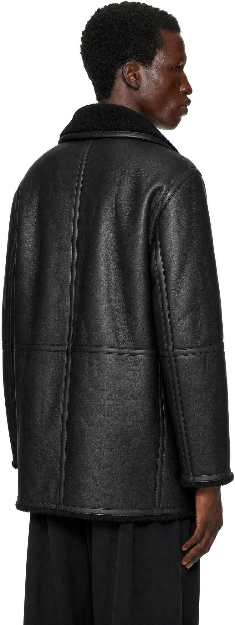 ANOTHER ASPECT Black Another 1.0 Shearling Jacket