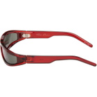Rick Owens Burgundy Tower Fog Sunglasses