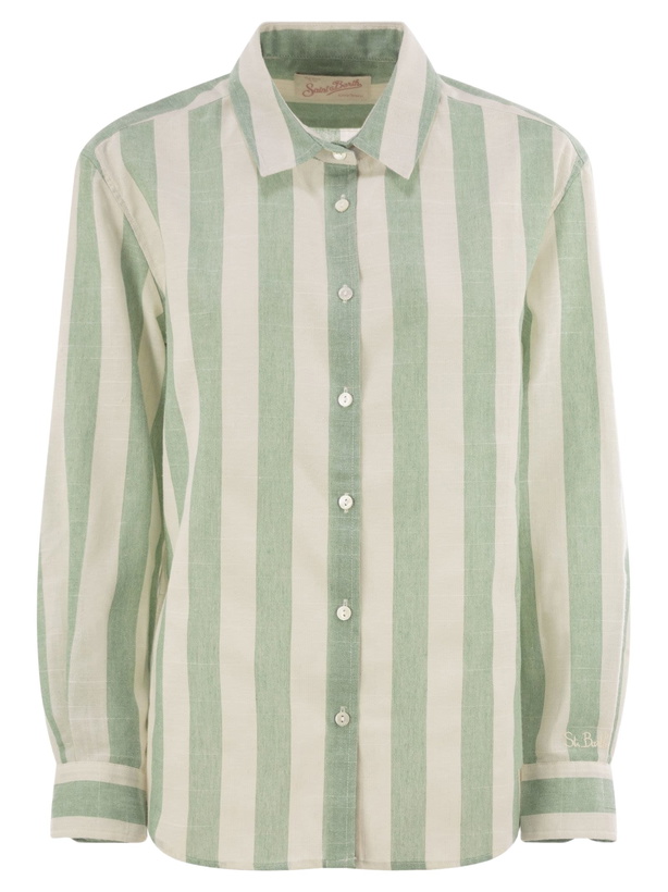 Photo: MC2 Saint Barth Meredith - Patterned Cotton Blend Shirt