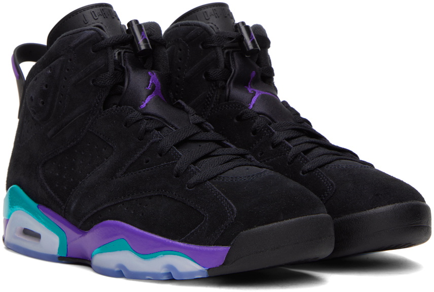 black and purple jordan retro 6