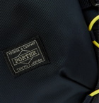 Porter-Yoshida & Co - Things Nylon-Twill and Cubic Eye-Piqué Backpack - Blue