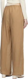 Baserange Tan Fine Linen Stoa Lounge Pants